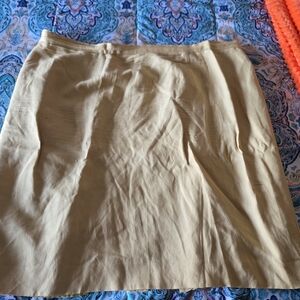 Classic Cream A-Line Women's Skirt